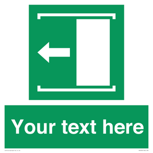 Custom Slide to Open Sign